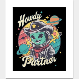 Space Cowboy Greeting: Intergalactic Rodeo Posters and Art